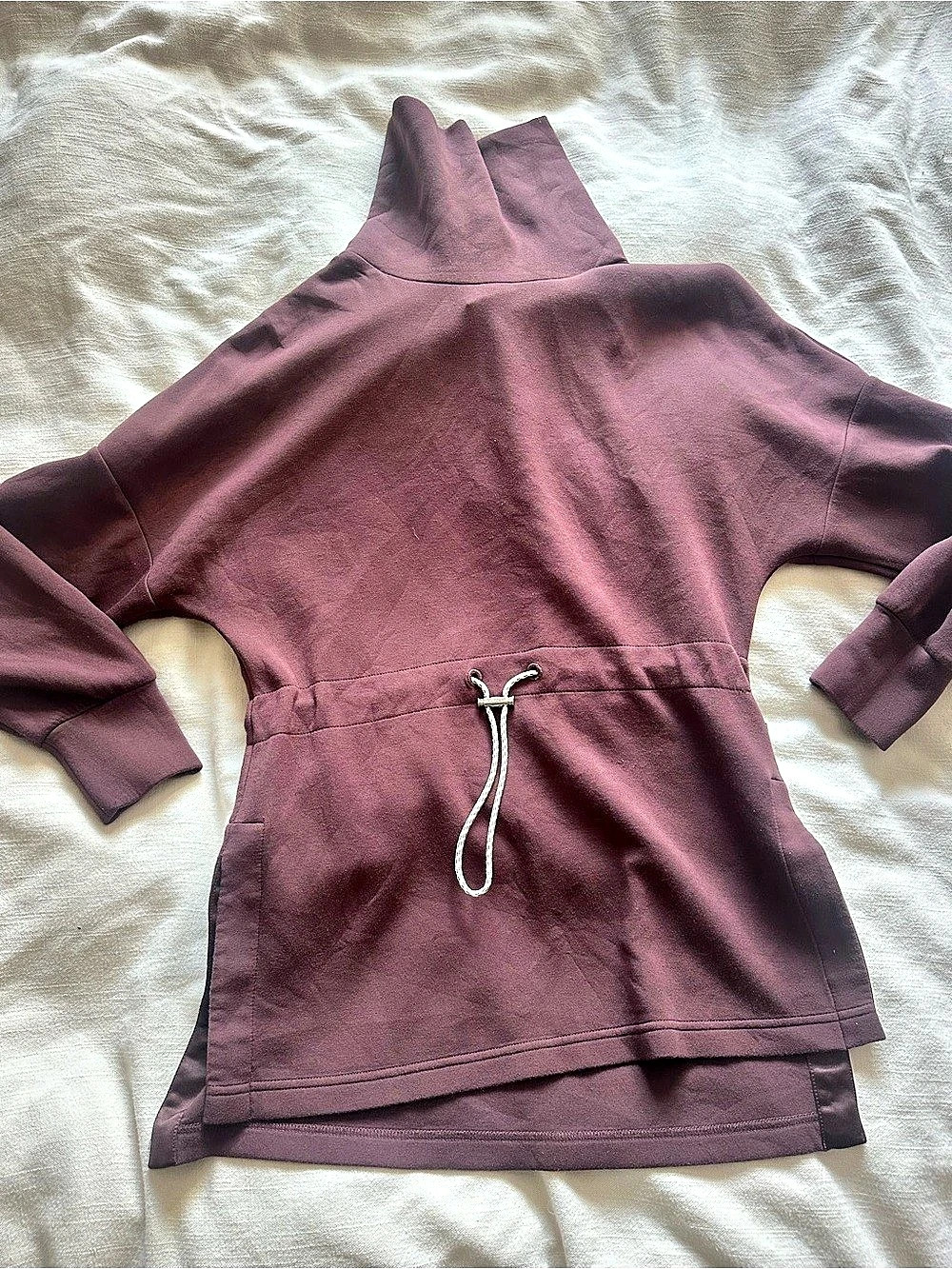 Varley Suffolk Longline Turtleneck Sweatshirt Purple Small